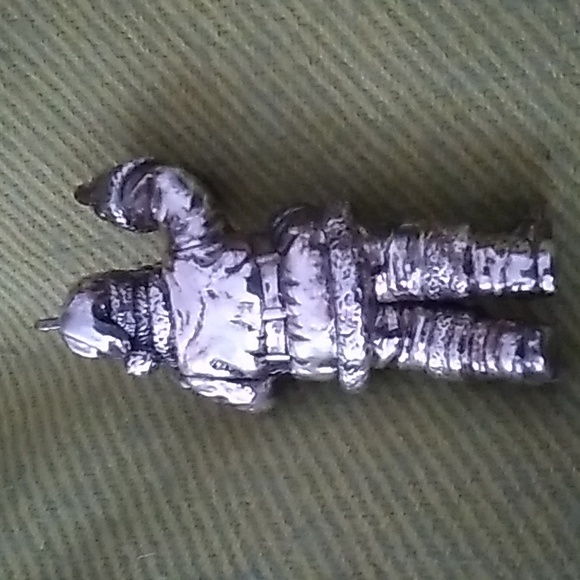 JT Inman Sterling Silver American Santa Ornament - Picture 3 of 10